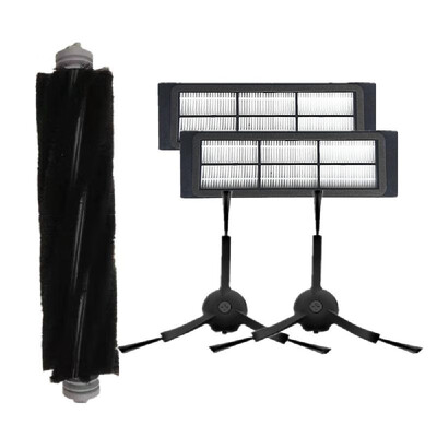 

7PCS Main Brush Side Brushes HEPA Filter Cleaning Tool Replacements for Xiaomi Xiaowa Roborock Vacuum Cleaner