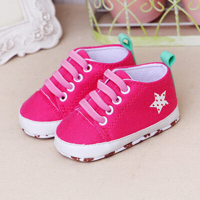 

Newborn Infant Baby Cartoon Girls Boys Soft Prewalker Casual Flats Shoes