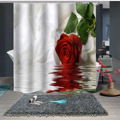 

〖Follure〗Popular Waterproof Shower Curtain With 12 Hooks Printed Bathroom 180x180cm