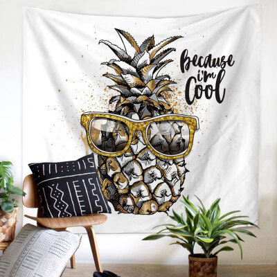 

Nordic pineapple multifunctional tapestry wall mount beach towel Living room bedroom dorm decoration