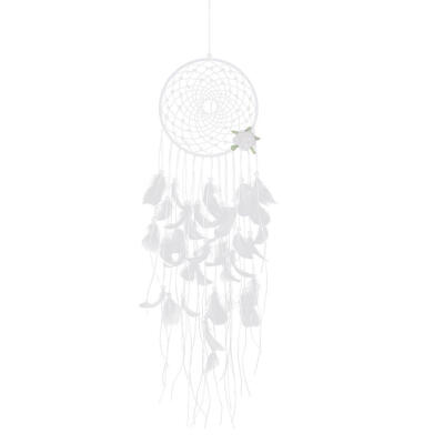 

Feathers Beads Flower Dream Catcher Home Door Wall Hanging Creative Pendant