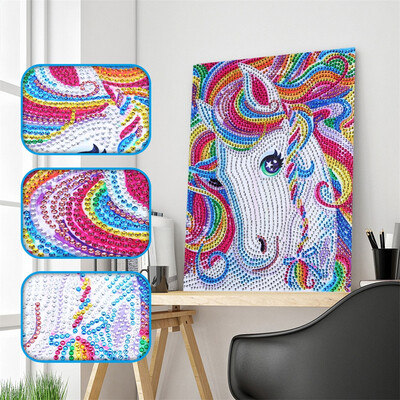 

Gobestart Full Drill Special Shaped Diamond Painting DIY 5D Drill Cross Stitch Kits Crysta
