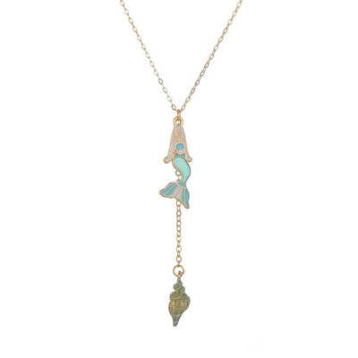 

New Multicolor Shell Pearl Pendant Simple Exquisite Sweet Girl Fashion Jewelry Summer Gift Clothing Accessories Gold Necklace