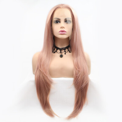 

Dolago natural straight Hair Free Part Heat Resistant Synthetic wigs for Women Lace Front Wigs