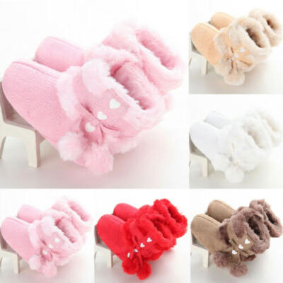 

Toddler Baby Girl Shoes Soft Crib Sole Shoes Newborn Kid Babe Winter Warm Boots