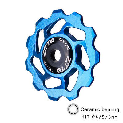 

11T MTB Bikes Rear Derailleur Guide Wheel Roller Pulley Ceramic Bearing Parts