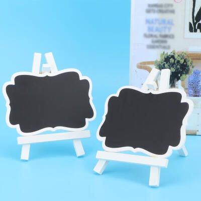 

Greensen 10pcs MiNi Wooden Blackboard Chalkboard Note Message Notice Sign Table with Stand