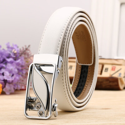 

Hot ladies leather belt casual cowhide designer belts women high quality fashion floral waist black white casual red hook belt