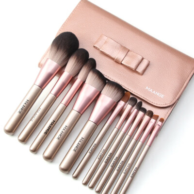 

7-12pcs Makeup Brush Premium Soft Handle Synthetic Fiber Bristles Powder Cosmetics Brush Kit for Ladies New Hot