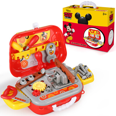 

Disney Childrens House Toys Simulation Engineer Artisan Cosplay Set Toys Childrens Day Gifts Disney Mickey Backpack