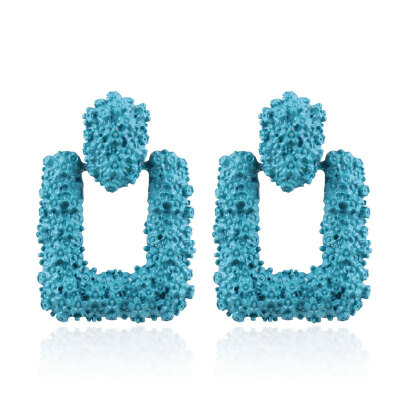 

Solememo ZA New Arrivals Big Square Rhinestone Drop Earrings Fashion Punk Geometric Dangle Earrings Women Jewelry Wholesale