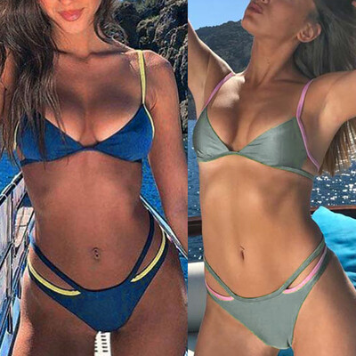 

Saidsome Women Floral Print Bikini Set Swimming Two Piece Swimsuits Swimwear Beach Suit