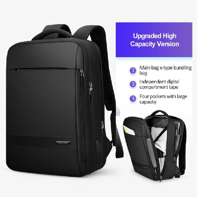 

MARK RYDEN Updated Version Portable Outdoor Anti-Theft Waterproof Large Capacity Multi-Function Business Backpack With USB Charge