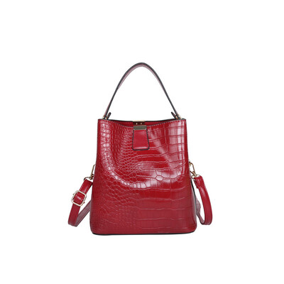 

Bucket bag handbags new Korean fashion casual handbag stone pattern slung shoulder bag tide