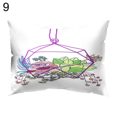 

Fresh Flower Cactus Throw Pillow Protector Case Cushion Cover Bedding Articles