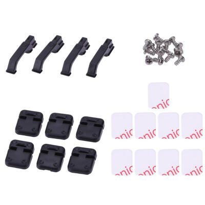 

1Set Black Plastic Car Door Hinges & Door Handles for 110 RC Crawle