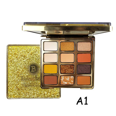 

12 Color Mica Film Pearlescent Eye Shadow Disk Waterproof And Sweat Lasting Non-fading Eye Cosmetics Palette
