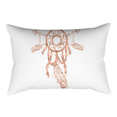 

Siaonvr Rose Gold Pink Cushion Cover Square Pillowcase Home Decoration30cm 50cm