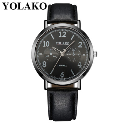 

RM YOLAKO Womens Luxurious Business Leather Belt Watch Simple Mirror Quartz Watch