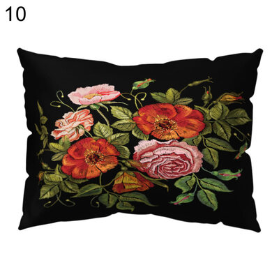 

Fresh Flower Bird Pillow Case Cushion Cover Sofa Bed Car Cafe Office Decoration