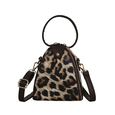 

Women Luxury Leopard Handbag PU Leather Vintage Crossbody Bags Female Designer Zipper Messenger Bag Mobile Phone Bags T3G