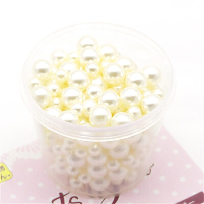 

Tailored 200PCRainbow Colorful Pearls Decorative Slime Beads DIY Craft For Crunchy Slime
