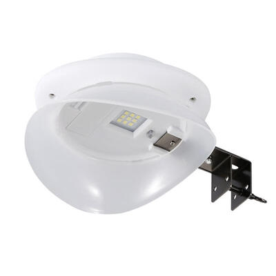 

Oasismall Solar LED Garden Lamp UFO Design Wall Light Outdoor Waterproof Street LightsWhite Light
