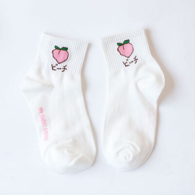 

Women Casual Harajuku Cartoon Print Breathable Moisture Wicking Deodorant Elastic Athletic Work Socks