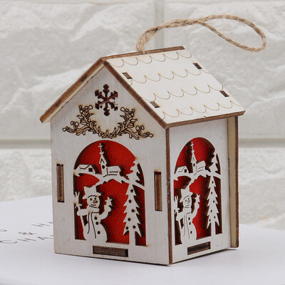 

〖Follure〗Christmas Ornaments Glowing Cabin Hotel Bar Window Display DIY Christmas tree