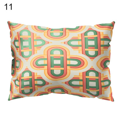 

Circle Fish Dot Stripe Cactus Pillow Case Cushion Cover Sofa Bed Car Hotel Decor