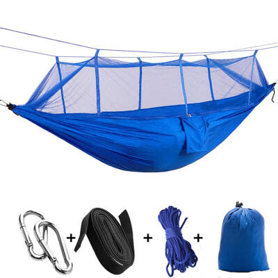 

Outdoor Mosquito Net Parachute Hammock Camping Hanging Sleeping Bed