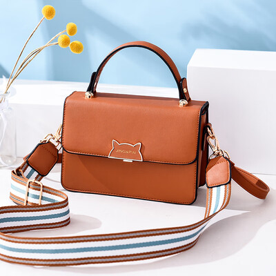 

Bag girl Xia fresh slanted ins100 simple texture ck hand-held bag students with one shoulder&one shoulder one shoulder