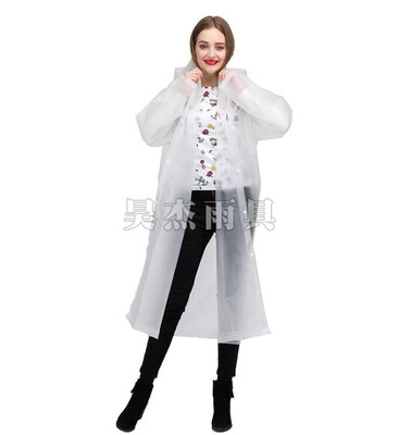 

HaoJie EVA translucent thick fashion raincoat 12820