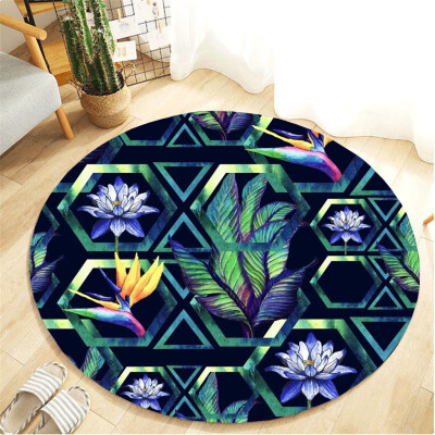 

〖Follure〗Botany Elements Blanket Round Bathroom carpet 55cm