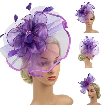 

Womens Sinamay Fascinator Cocktail Party Hat Wedding Church Kentucky Derby Dress