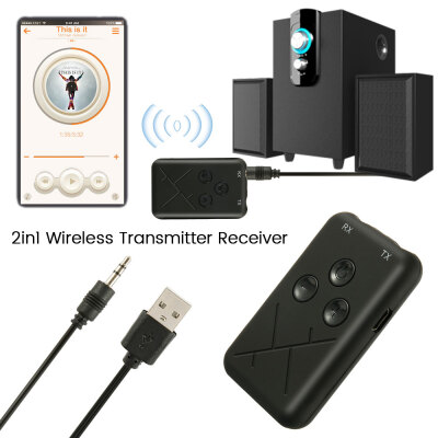 

2 In 1 Wireless Bluetooth 42 Transmitter Receiver Stereo AUX Audio Music Adapter Transmitter Receiver