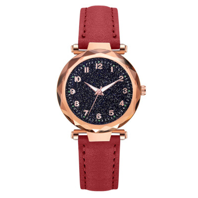 

Simple casual ladies watch starry digital scale ladies watch