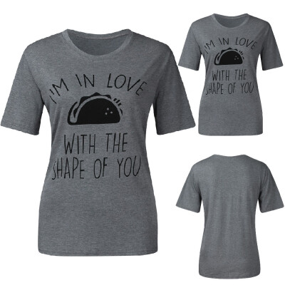 

Starmoon Women English Letter Print T-Shirt Short Sleevel T-Shirt Women Shirt