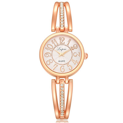 

Trend Fashion Brand Quartz Epoxy Alloy Digital Mirror Womens Bracelet Watch