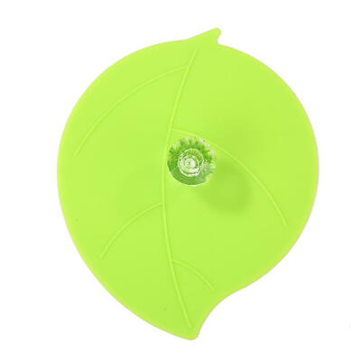 

Leaf Shape Silicone Cup Cover Heat Resistant Sealed Cap Leakproof Cups Lid