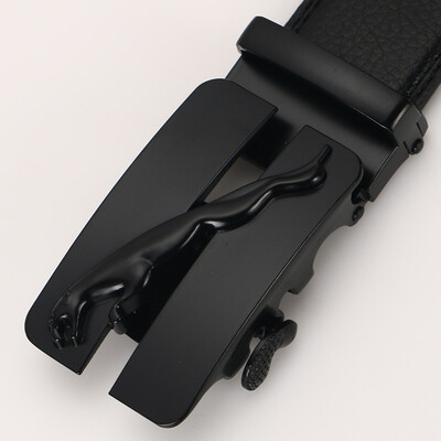 

Danda Li mens leather belt business mens double-sided two-layer leather belt gold automatic buckle belt