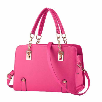 

Women Fashion Solid Color Faux Leather Handbag Zipper Crossbody Shoulder Bag