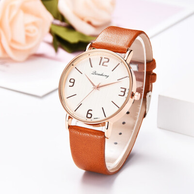 

Gobestart Simple And Stylish Casual Multi-Color Dial Leather Strap Mens Quartz Watch