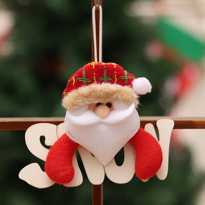 

Gobestart Christmas Ornaments Gift Santa Claus Snowman Tree Toy Doll Hang Decorations