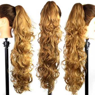 

Gobestart Long Clip-in Curly Claw Jaw Ponytail Clip In Hair Extensions Wavy Hairpiece