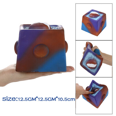 

Tailored Kawaii Jumbo Cartoon Cake Squishy Slow Rising Cream Scented Stress Toys Blue