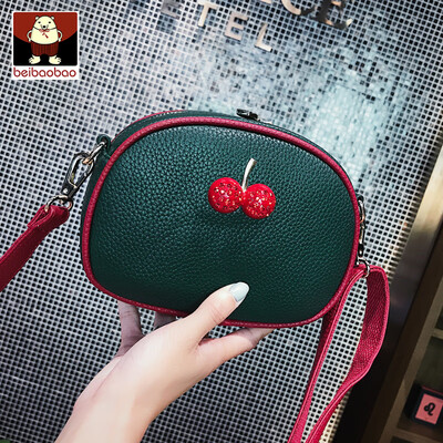 

Cherry bag women 2019 new Joker girls small satchel texture foreign style small round bag ins tide