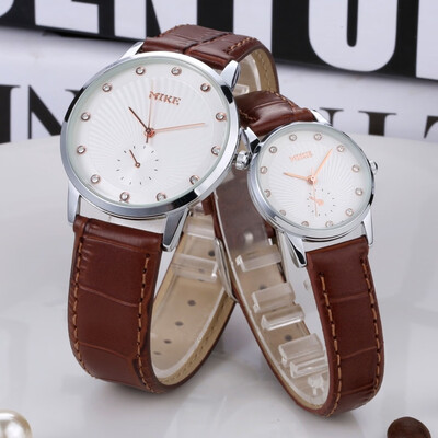 

Mi Ke simple mens watch waterproof belt ultra-thin watch micro