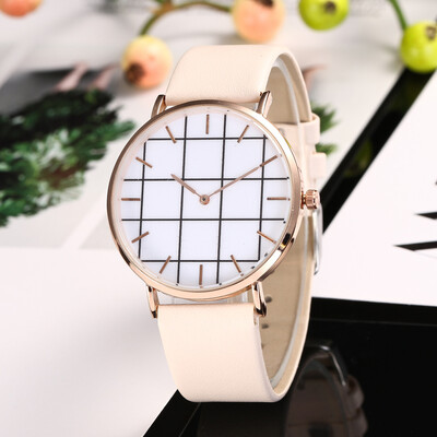 

Sloggi new trend fashion ladies belt watch two-needle grid dial quartz watch AliExpress hot