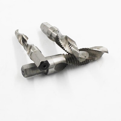 

6pcs M3-M10 14" Hex Shank Composite Tap Drills Thread Tap Taper Drill Bit Set Spiral Compound Drill